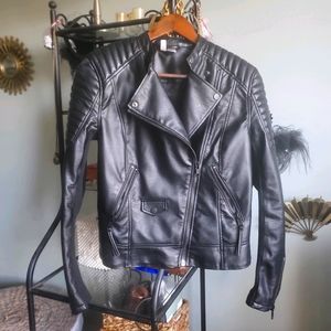 Divided Faux Leather Moto Jacket